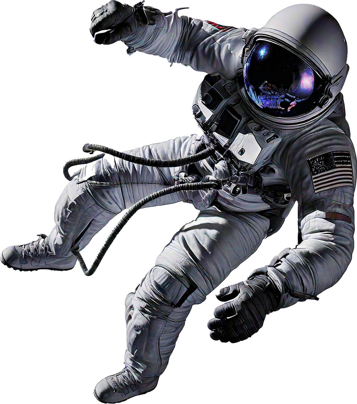 astronaut floating in space to match the Logic Web Media space theme web design