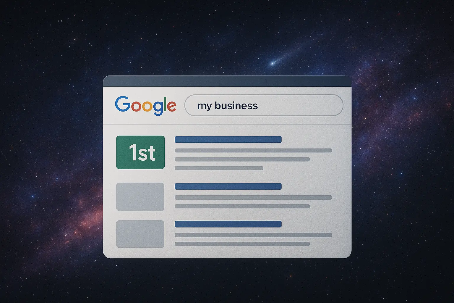 Google search showing first result