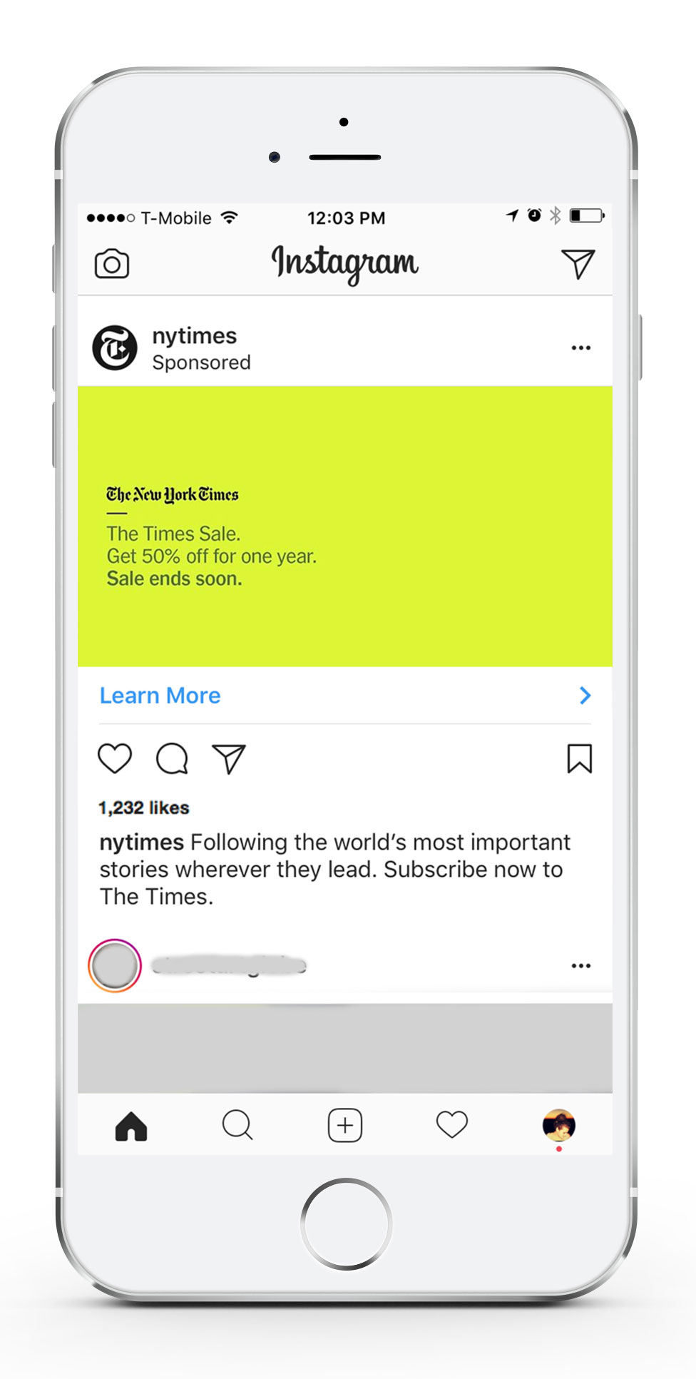 Example of Instagram Paid Image