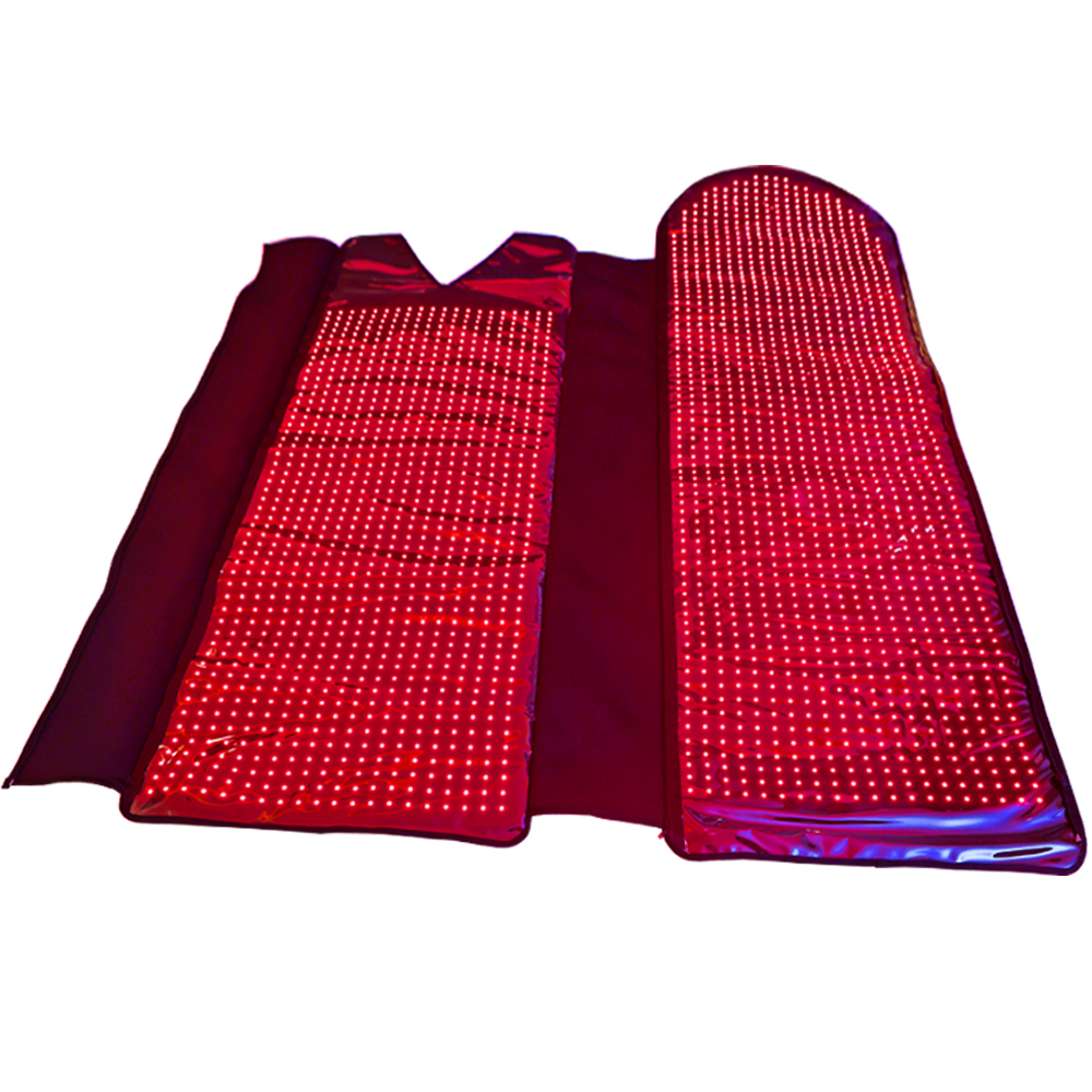 Red light therapy mat on white background — product only shot