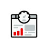 Icon showing e-commerce conversion rate