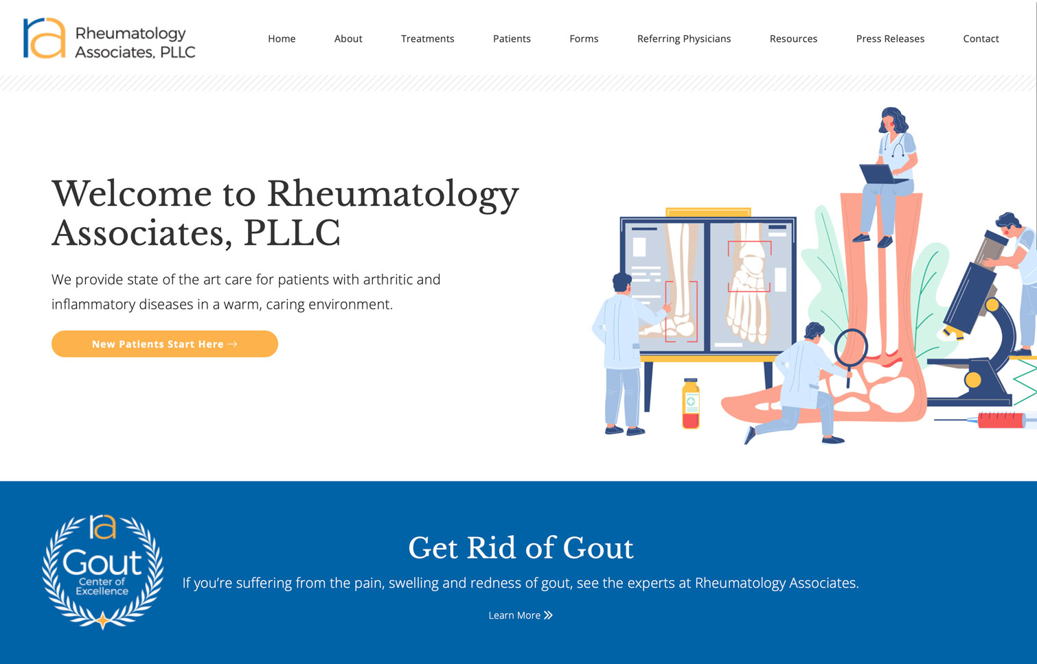 Medical practice web design by Logic Web Media