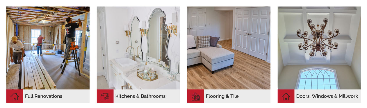 screen shot of services by Fusco Interiors that use original photography from the company