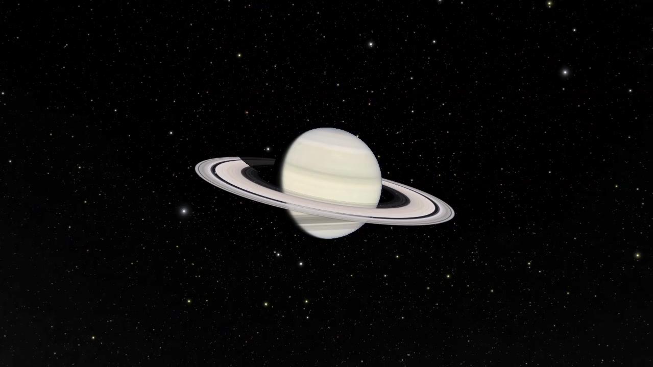 high contrast image of Saturn